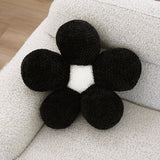 Black Daisy Memory Foam Weighted Pillow